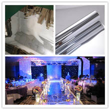 1.5M Width Silver Wedding Mirror Carpet,T Stage Carpet Runner Wedding Party Stage Marriage  Decoration 20M ,0.13mm thickness, 2024 - buy cheap