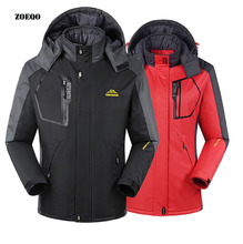 ZOEQO Плюс Толстая бархатная зимняя куртка для мужчин женщин теплая верхняя одежда ветрозащитная парка пальто Мужская куртка мужская размер 2024 - купить недорого