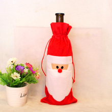 2022 Christmas Decorations For Home Wine Bottle Cover Gift Bags Cup Mat Santa Claus Decoration Stocking Xmas New Year Bag 2024 - buy cheap