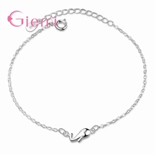 Pulsera de plata de ley 925 con diseño de animales para mujer, brazalete de circonia cúbica transparente, estilo Simple, a precio de fábrica 2024 - compra barato