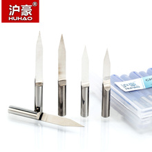 HUHAO 10pc/lot 4mm Flat Bottom Engraving Bits Lengthened CNC Router Tools V Carbide Carving Cutters Degree 15 20 25 30 45 60 90 2024 - buy cheap