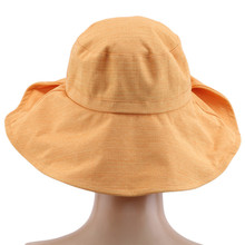 Женские Панамы, женская пляжная шляпа от солнца, складывающаяся кнопка, шляпа от солнца с бантом, для путешествий, для улицы, Повседневная модная кепка с большим крылом для женщин 2024 - купить недорого