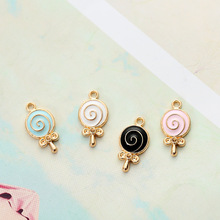 10pcs DIY Quality Fashion Charms Enamels Gift Alloy Lollipop Pendant Accessories Earring Bracelet Necklace Jewelry Accessories 2024 - buy cheap
