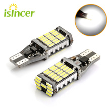 2 шт. супер яркий T15 W16W 921 45 SMD светодиодный 4014 автомобильный Canbus Реверсивный светильник задний фонарь лампа заднего хода T15 W16W светодиодный светильник 2024 - купить недорого