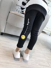 2020 kids clothes children pant New Spring Autumn Item Girl Cute Smile Legging Two Colors 2024 - buy cheap