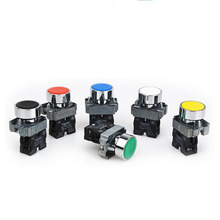 Schneider self-reset jog button switch flat head XB2BA31C green ZB2BE101C one normally open 22mm