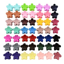 50pcs Flower Mini Hair Claws Hair Clips Children Cute Mix Candy Color Hair Accessories Baby Girls Birthday Gift Hairpins Clamp 2024 - buy cheap