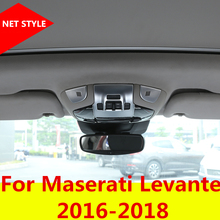 Trim Decor Frame Car Interior Dome Reading Light Lamp Frame Carbon Fiber Cover Auto Accessories For Maserati Levante 2016-2018 2024 - buy cheap