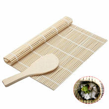 Набор XUNZHE DIY1, коврик для суши, японский коврик для суши с ложкой, рисовый шар, инструмент для катания с рисовыми веслами 2024 - купить недорого
