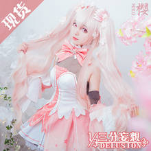 Anime! Vocaloid Miku Sakura Pink Lolita Dress Lovely Uniform Cosplay Costume New Year Halloween Outfit For Women Free Shipping 2024 - buy cheap