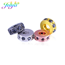 Wholesale DIY Jewelry Material Supplies Gold 7mm Metal Spacers Hole Charm Beads Accessories For Perle Jewelry Making 2024 - buy cheap