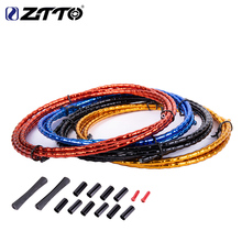 ZTTO MTB Floding Road Bike Bicycle CNC Bamboo Brake Line Cover Elite Aluminum Alloy Links Mountain Shift Cable Hose 1800mm Tube 2024 - buy cheap