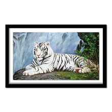 Full Square Diamond 5D DIY Diamond Painting white tiger diamond painting Cross Stitch square Rhinestone  decor ZX 2024 - buy cheap