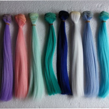10 unids/lote de muñecas de pelo BJD 100, venta al por mayor, 25x1/6 CM, peluca azul/verde/rosa 2024 - compra barato