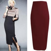 Women High Waist Skirts Female Autumn Winter Woolen Skirts Plus Size Work OL Skirt Pencil Skirt 2024 - buy cheap