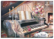 Piano Palace Needlework Full Square/round Drill Diamond Painting Diy Cross Stitch Embroidery Wedding Decor Picture By Numbers 2024 - buy cheap