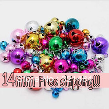 Multi colors 500pcs 14mm Metal Jingle Bell Charms Christmas Jewelry Gift DIY Findings Accessories 2024 - buy cheap