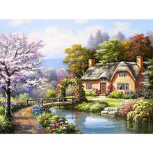 Diamond embroidery 5D Beautiful House diamond cross stitch crystal square diamond set unfinished decorative diy diamond painting 2024 - buy cheap