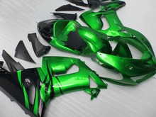 Kit de carenagem personalizado como você precisa, para kawasaki ninja zx6r 2005, 2006, zx 6r 636, 05, 06, peças verdes 2024 - compre barato