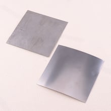 Letaosk folha de titânio quadrada espessa de 0.3 0.5mm, placa fina ti, suprimentos de metal 99.8% de pureza, material industrial ou diy 2024 - compre barato