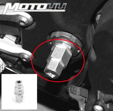 MOTO4U-Herramienta de extracción de eje hexagonal para motocicleta, adaptador de llave Allen de aluminio, 17, 19, 22 y 24mm, 4 en 1 2024 - compra barato