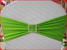 Apple Green Single Layer Spandex/Lycra/Expand Band/Covers With Square Diamond Buckle&Pin For Wedding Party Banquet Decorations 2024 - buy cheap