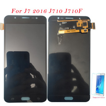 Pantalla LCD de prueba para móvil, digitalizador de pantalla táctil para Samsung Galaxy J7 2016, J710F, J710, J710FN, J710M 2024 - compra barato