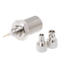 Adaptador Coaxial hembra a macho TS9 y CRC9, conector RF, niquelado, nuevo 2024 - compra barato