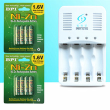 8 Uds NiZn ni-zn 1,6 V AAA 1000mWh batería recargable + cargador inteligente NiZn, mucho más potente y más fuerte que la batería Ni-MH 2024 - compra barato