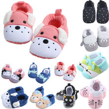 PUDCOCO Lot Color Baby Shoes Boys Girls Soft Sole Cute Cartoon Animal Crib Shoes Anti-slip Boots Slipper Socks Prewalkers 3-11M 2024 - buy cheap