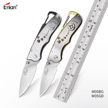 ENLAN-cuchillo plegable pequeño de acero 8Cr13mov, herramienta de supervivencia Edc para acampar, de bolsillo, herramienta táctica edc para exteriores, envío directo 2024 - compra barato