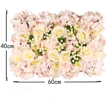 40*60 centímetros de Luxo personalizar flor artificial flor de seda rosa decoração arco flor grama DIY base de casamento pano de fundo do painel de parede linha arte 2024 - compre barato