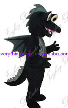 Promoção figura de desenho animado bonito de dragão preto, fantasia de mascote, vestido fantasia de festa 2024 - compre barato