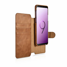 2 in 1 Magnetic Luxury Flip Genuine Leather Back Cover for Samsung S9 Plus Business Wallet Card Slots Case for Galaxy S9 Plus 2024 - buy cheap