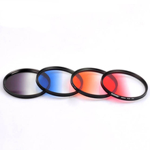Zomei-filtro de lente, 49/52/55/58/62/67/72/77/82mm, slim, filtro graduado, vermelho, laranja, azul, gnd, para canon, nikon, sony 2024 - compre barato
