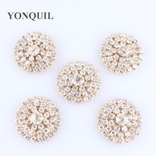 Elegant Beautiful Gold Colors Crystal Daisy Flower Fashion 27MM Brooch Pins DIY jewelry Accessoriesfor Women 10PCS/LOT 2024 - buy cheap