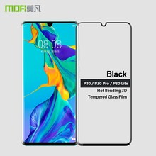 3D Tempered Glass For Huawei P30 P 30 Glass Protector Mofi Full Cover Screen Protector Film For Huawei P30 Pro P30 Lite Nova 4e 2024 - buy cheap