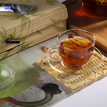 4set/lot Hot Selling Clear Heatproof Glass Tea Cup and Saucer Set Handmade Kongfu Tea Cups Utensils  JP 1065 2024 - buy cheap