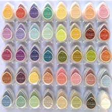 40 colors High quality Acid Free matt craft ink pad Rubber Stamp partner vintage decor Premium Pigment Chalk Water Drop Inkpads 2024 - buy cheap