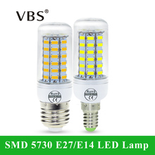 SMD 5730 E27 E14 LED Lamp 5730SMD LED Lights Corn Led Bulb 24 36 48 56 69Leds Chandelier Candle Lighting For Home Decoration 2024 - buy cheap