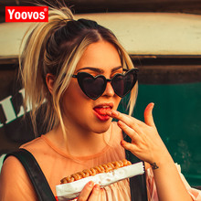 Yoovos 2021 New Heart Candy Colors Sunglasses Women Vintage Luxury Sun Glasses Plastic Classic Retro Outdoor Oculos De Sol Gafas 2024 - buy cheap