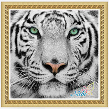 Животные тигр палитры теней 5d самодельные картины 2151r-круглая Алмазная вышивка крестиком Алмазная мозаика живопись 2024 - купить недорого