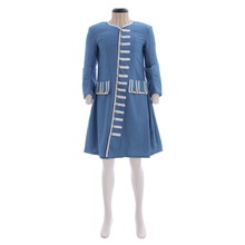 Cosplaydiy средневековая 18-вековая синяя куртка пальто для взрослых Ретро Викторианский готический костюм мужской костюм L320 2024 - купить недорого