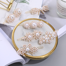 Chic  Imitiation Pearl Hair Clip Barrettes for Women Girls Handmade Pearl Flowers Hairpins Hair Styling  Accessories 2024 - buy cheap
