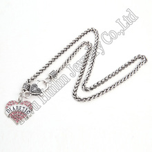 5pcs a lot Wheat Link Bracelet Chain with heart DIABETIC with Lobster Claw  necklace 2024 - buy cheap