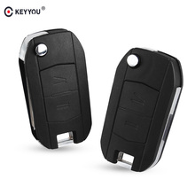 KEYYOU car flip Folding Key Shell For Vauxhall for Opel Corsa d C Combo Tigra Meriva Agila 2 Buttons Remote Key Case Cover Fob 2024 - buy cheap