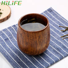 HILIFE Natural Jujube Wooden Cup Tea Cup Drinking Cup Wood Primitive Handmade Water Coffee Cup Drinkware Kitchen Accessories 2024 - buy cheap