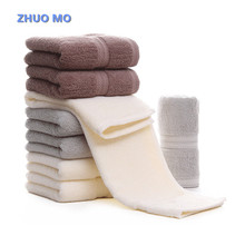 ZHUO MO 3 шт. полотенце для лица 35*75 см 130 г хлопок жаккард утолщенное супер впитывающее полотенце для ванной комнаты для дома полотенца Бесплатная доставка 2024 - купить недорого