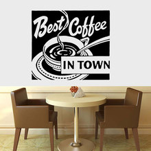 Señal de Arte de café, calcomanía de vinilo para pared, hogar, cocina, restaurante, comedor, pegatina de vinilo impermeable, K59 2024 - compra barato