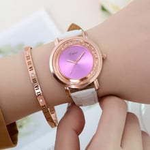 Lvpai relógio de pulso feminino, casual, com pulseira de silicone, analógico, de luxo, em ouro rosa 2024 - compre barato